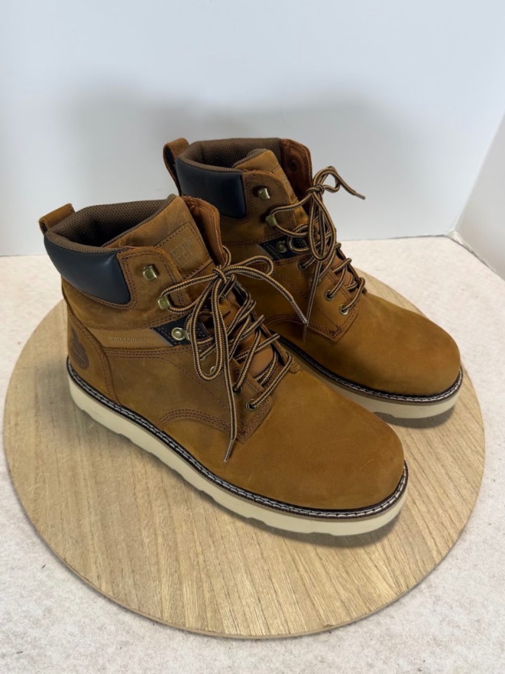 Georgia Boot GB00665 AMP Waterproof EH Work Boots Men's 11W Brown Leather